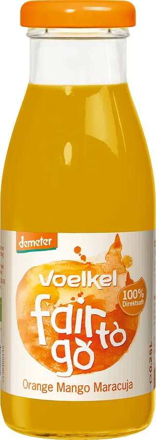 Voelkel fair to go Orange Mango Maracuja Demeter