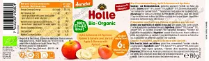 Holle Apfel Banane Aprikose Glas Demeter, 190 g