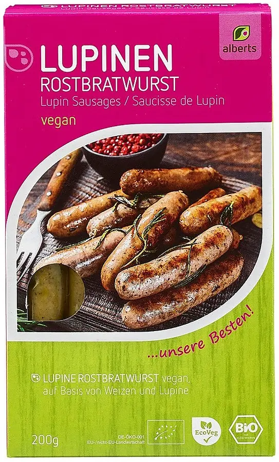 Lupinen Rostbratwürstchen Bio