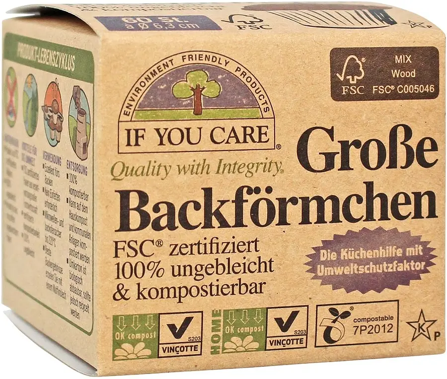 Backförmchen GROSS Ø 6.3 cm