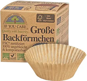 Backförmchen GROSS Ø 6.3 cm, 60 Stück