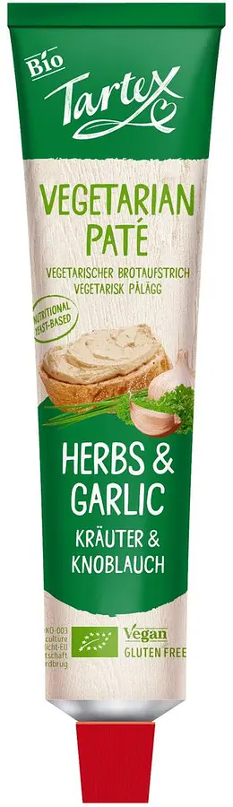 Aufstrich Kräuter & Knoblauch Tartex Tube Bio