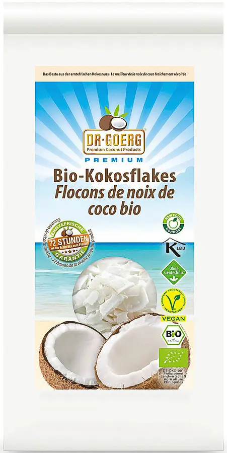 Kokosflakes Premium Rohkostqualität Bio