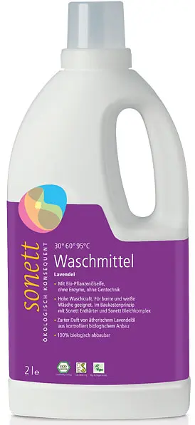 Wäsche Waschmittel flüssig 30°-95° C Lavendel Flasche