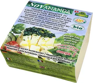 Vegane Alternative zu griechischem Käse mit Kräutern Bio, 200 g