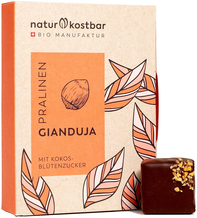 Pralinen Gianduja 6er Box Bio