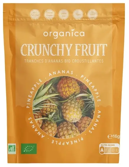 Crunchy Fruit Ananas gefriergetrocknet RAW Bio