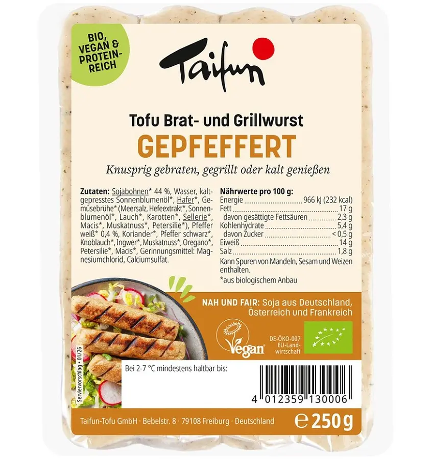 Tofu Grillknacker Wurst Bio