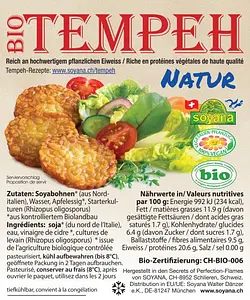 Tempeh Natur Fermentiert Bio, 180 g