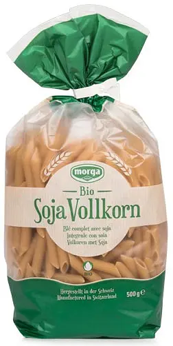 Pasta Soja Vollkorn Maccaroni Penne Teigwaren Bio