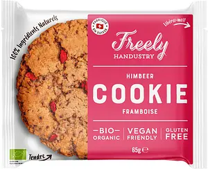 Freely Cookie Himbeer Glutenfreie Kekse Vegan Bio, 65 g