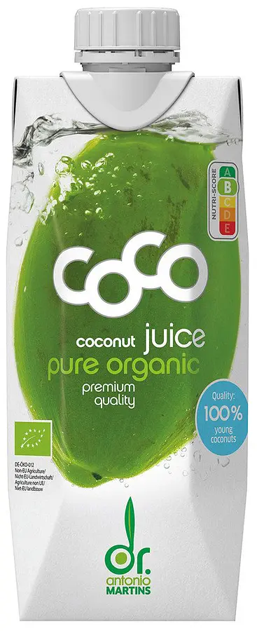 Dr. Antonio Martins CocoJuice Pur Kokosnusssaft Bio