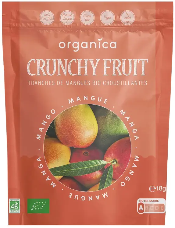 Crunchy Fruit Mango gefriergetrocknet RAW Bio