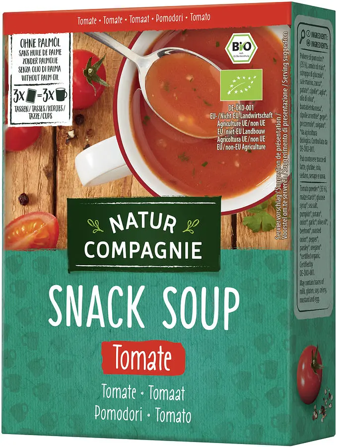 Suppe Natur Compagnie Snack Soup Tomatensuppe Bio