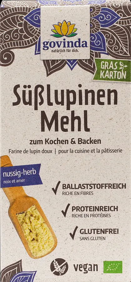 Mehl Süsslupinenmehl Rohkostqualität Bio