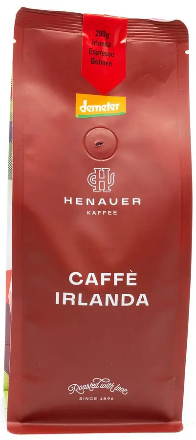 Kaffee Caffè Irlanda ESPRESSO Bohnen Henauer Demeter