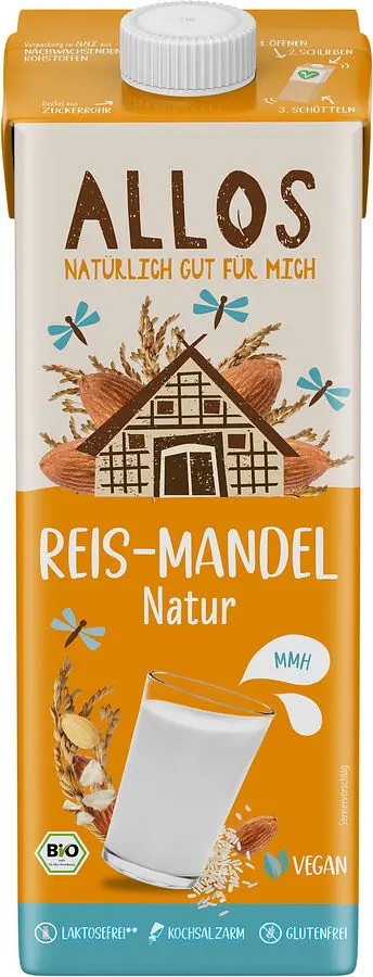 Reis Mandel Drink Ohne Zuckerzusatz Bio