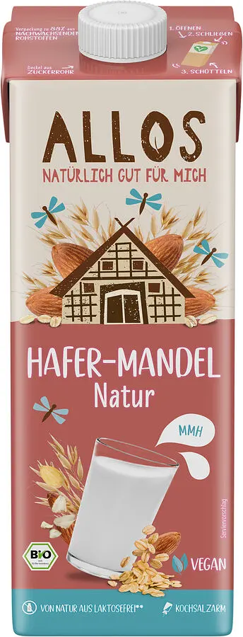 Hafer Mandel Drink Calcium Ohne Zuckerzusatz Bio