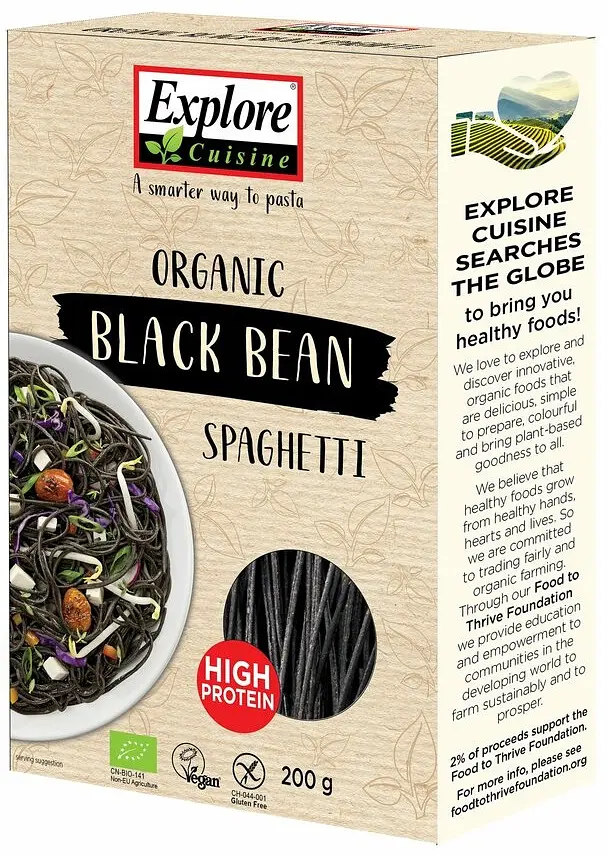 Explore Cuisine Schwarze Bohnen Spaghetti Bio