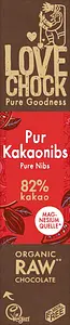 Riegel Lovechock Pur Kakaosplitter Schokolade RAW Bio, 40 g