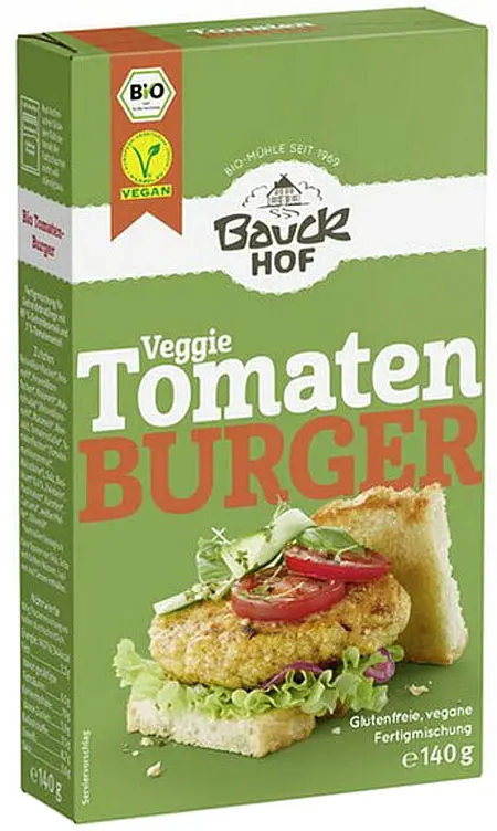 Burger Mischung Tomaten-Basilikum GF Bio