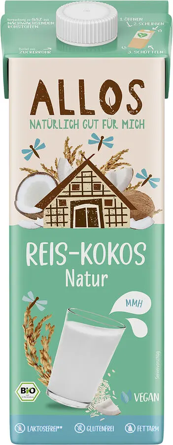 Reis-Kokos Drink ungesüsst Bio