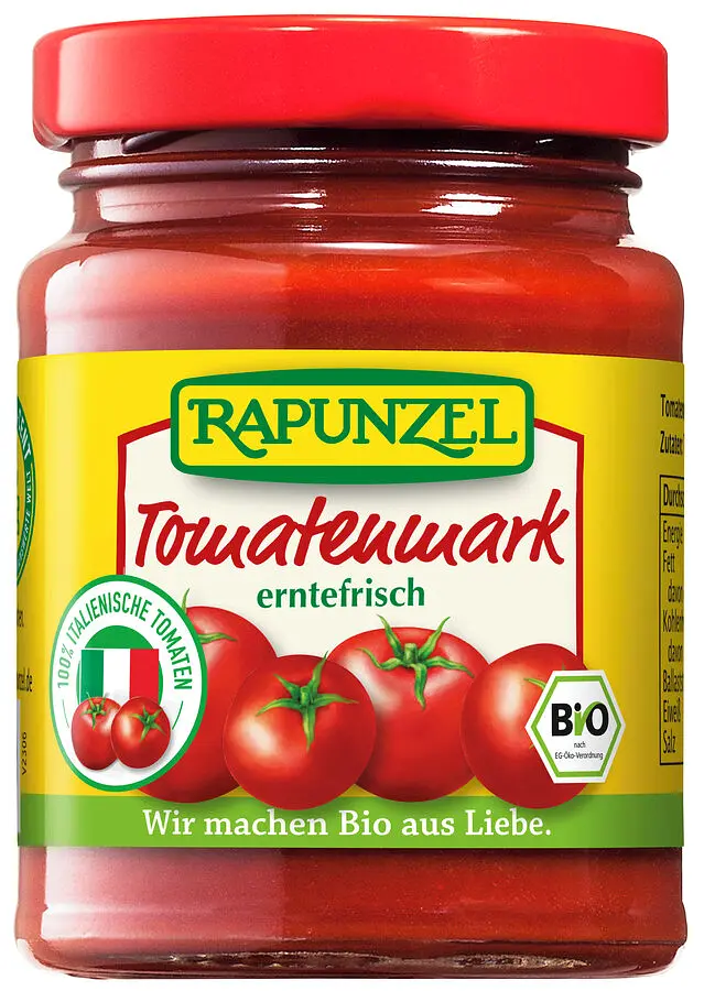 Tomatenmark 22% Tr.M. Glas Bio