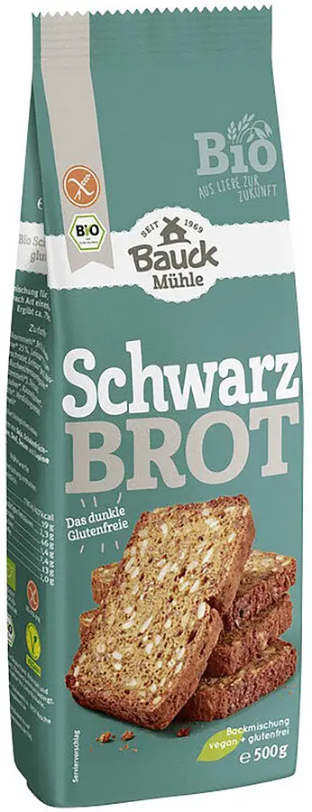 Backmischung Schwarzbrot glutenfrei Bio