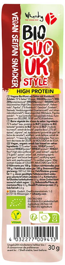 Sucuk Snacker Vegan Bio