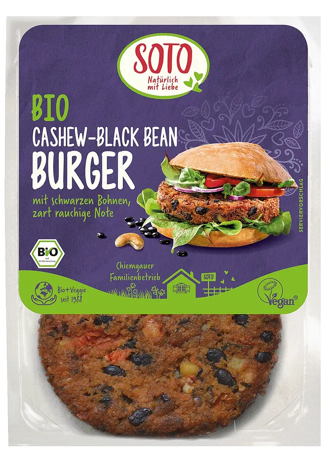 Burger Cashew Black Bean Bio
