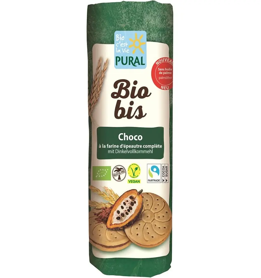 Biobis Dinkel Doppelkeks Choco palmölfrei Bio