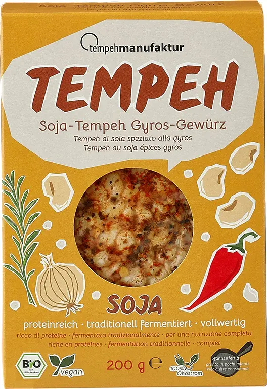 Tempeh mit Gyrosgewürz Bio
