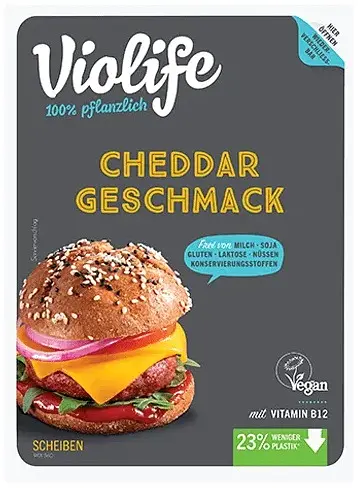 Violife Scheiben vegane Alternative zu Cheddar