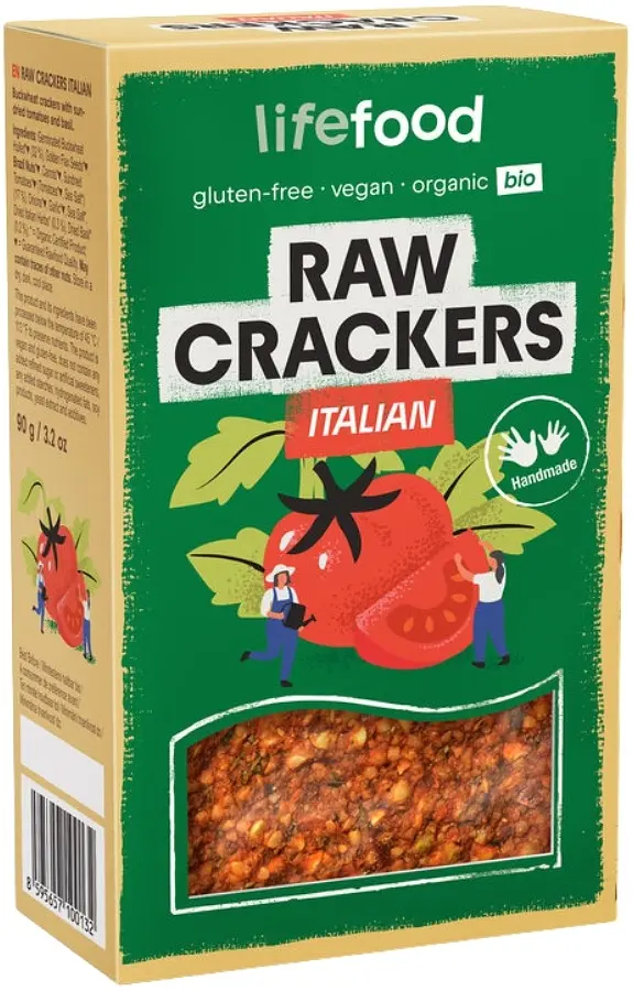 Life Crackers Italian Glutenfrei RAW Bio