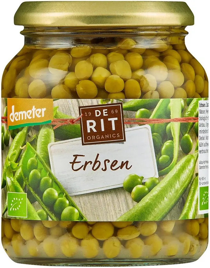 Erbsen im Glas Demeter