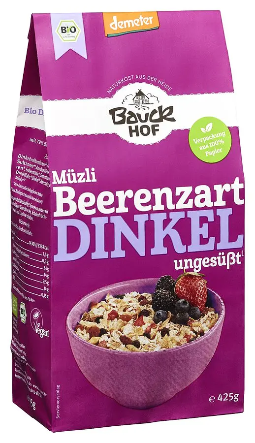 Bauck Müesli Dinkel Beerenzart Demeter