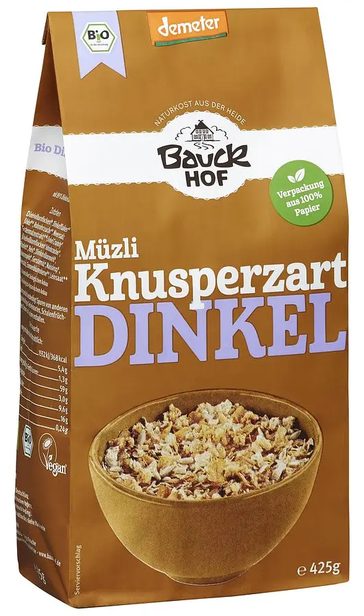 Bauck Müesli Dinkel Knusperzart Demeter