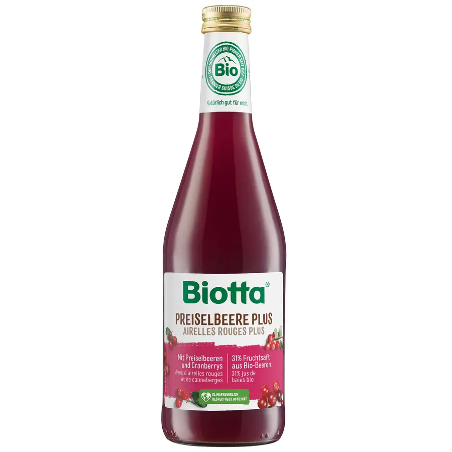Biotta Preiselbeersaft Plus Bio