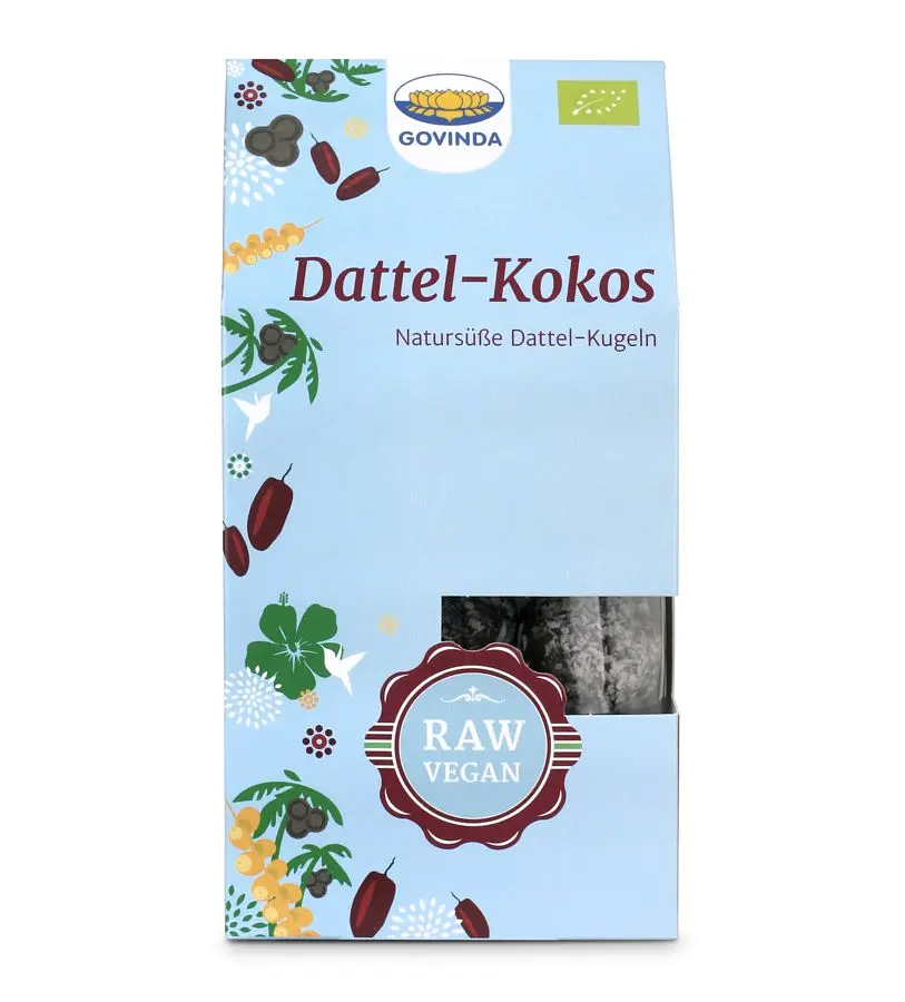 Govinda Dattel-Kokos Kugeln Bio vegan