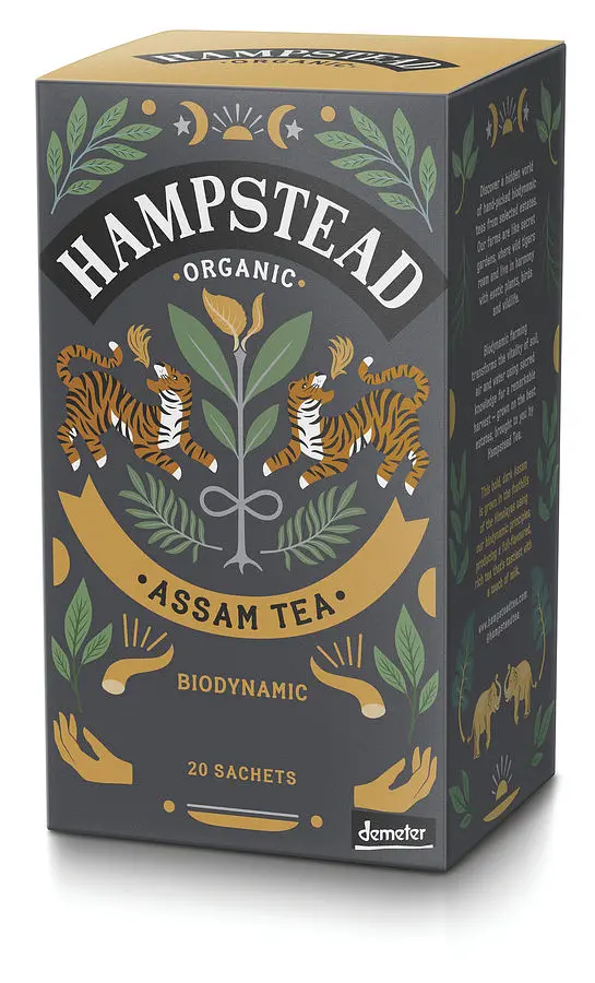 Hampstead Schwarztee Assam Teebeutel Bio