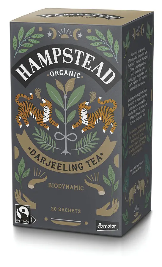 Hampstead Schwarztee Darjeeling Teebeutel Demeter
