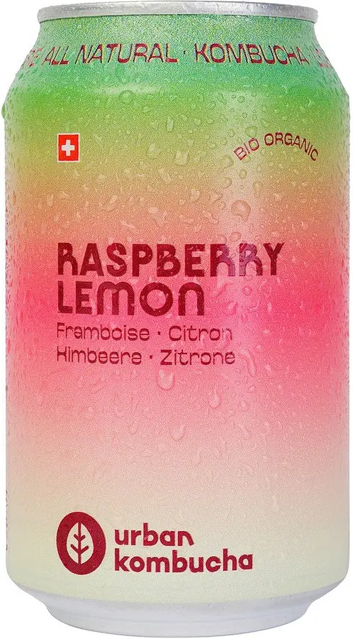 Kombucha Urban Himbeer & Zitrone Dose Bio