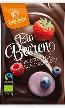 Landgarten Beeren in dreierlei Schokoladen Bio