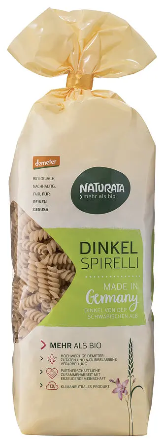 Naturata Dinkel Spirelli hell Demeter