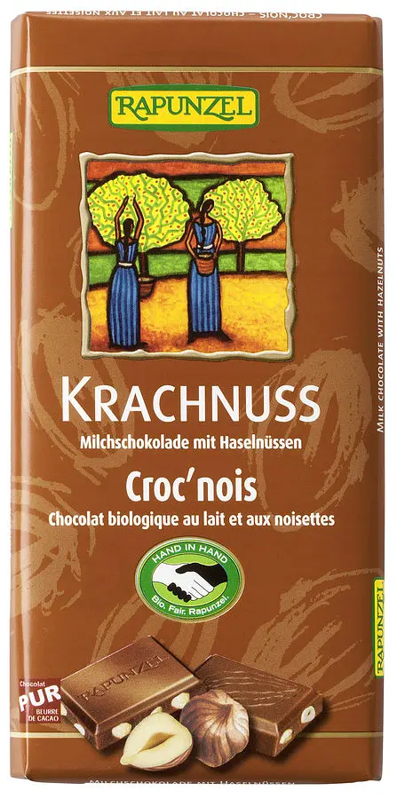 Rapunzel Tafel Schokolade Krachnuss Vollmilch Bio