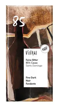 Vivani Schokolade Feine Bitter 85% Bio vegan