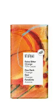 Vivani Schokolade Feine Bitter 70% Orange Bio