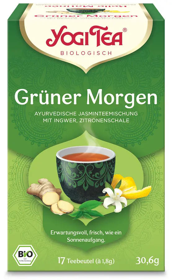 Yogi Tee Grüner Morgen Teebeutel Bio