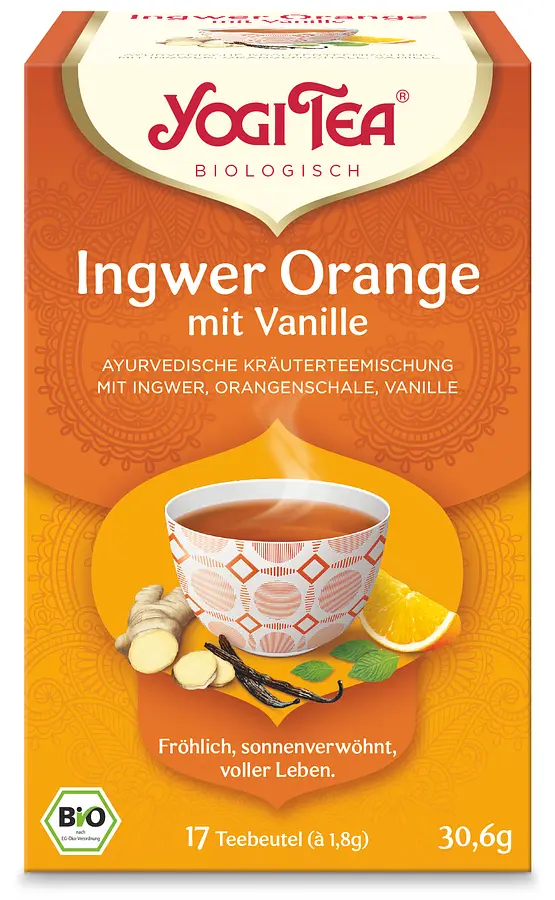 Yogi Tee Ingwer Orange Vanille Teebeutel Bio