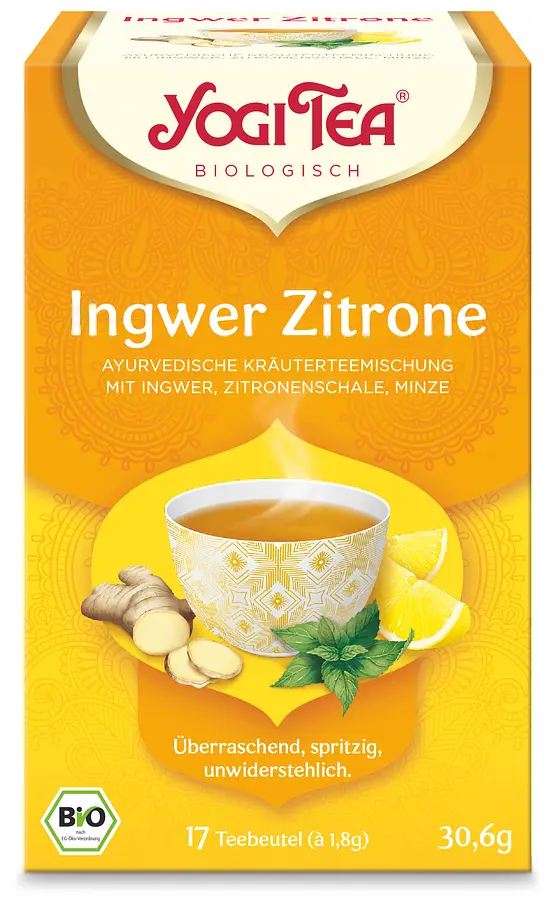Yogi Tee Ingwer Zitrone Teebeutel Bio